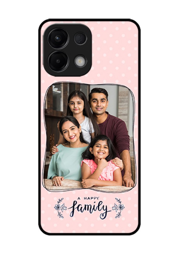 Oppo K13 5G Custom Glass Phone Case - Family With Dots Design