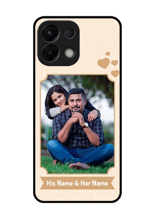 Oppo K13 5G Custom Glass Phone Case - With Confetti Love Design