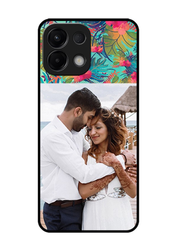 Oppo K13 5G Custom Glass Phone Case - Watercolor Floral Design