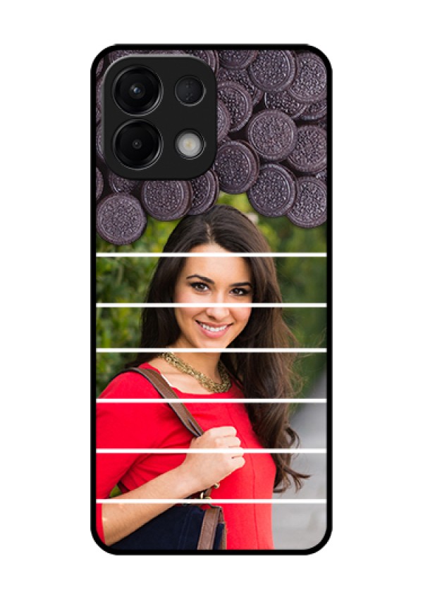Oppo K13 5G Custom Glass Phone Case - With Oreo Biscuit Design