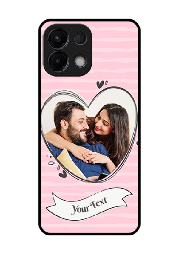 Oppo K13 5G Custom Glass Phone Case - Vintage Heart Design