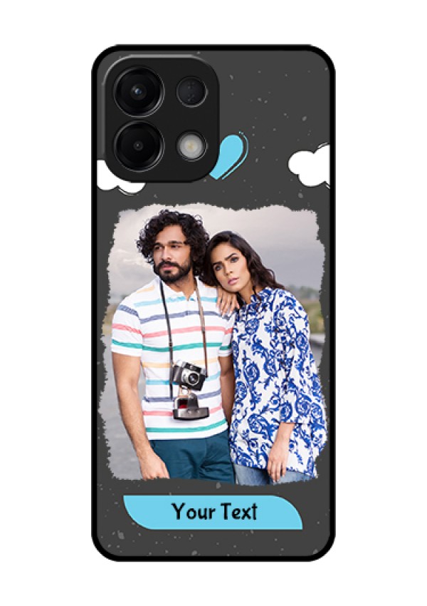 Oppo K13 5G Custom Glass Phone Case - Splashes With Love Doodles Design