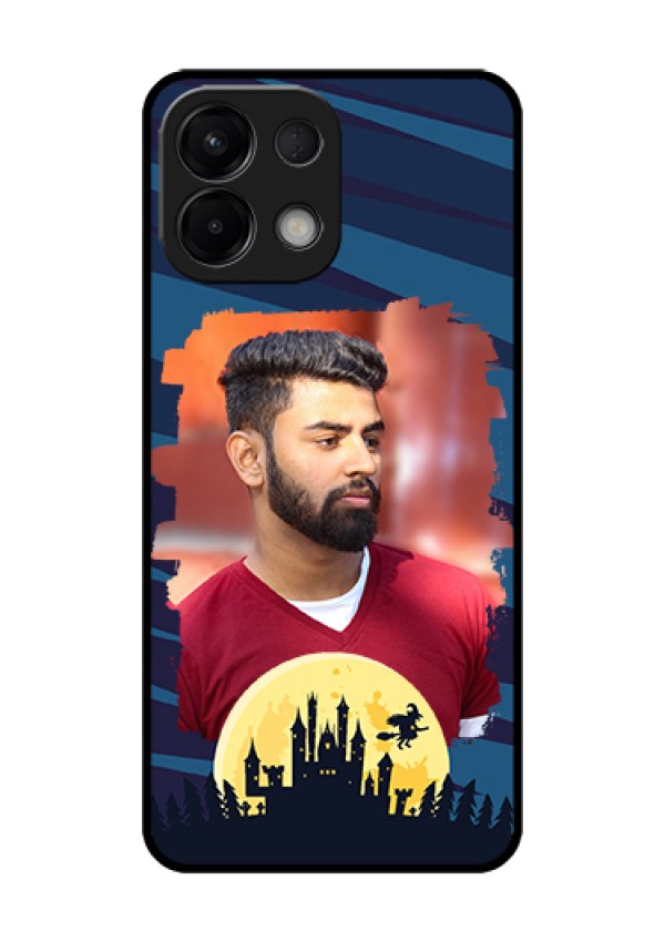 Oppo K13 5G Custom Glass Phone Case - Halloween Witch Design