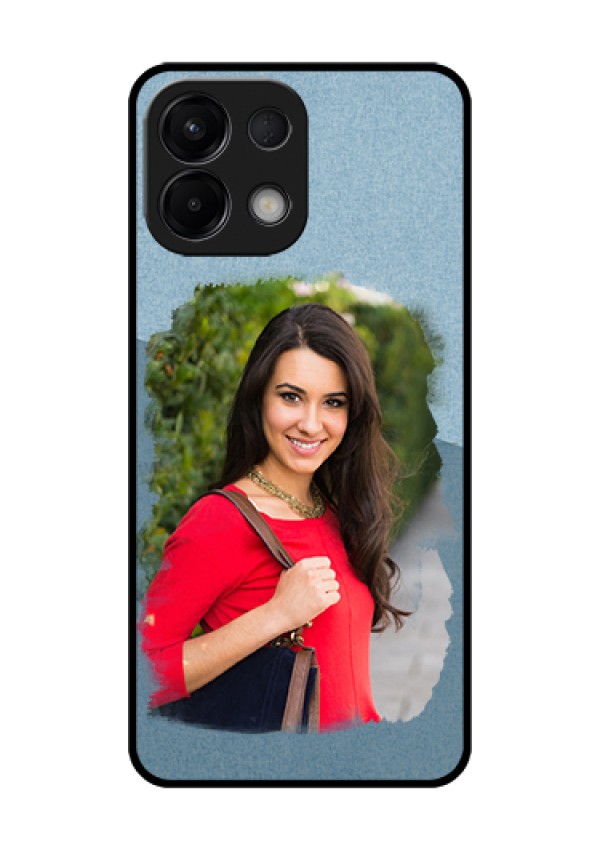 Oppo K13 5G Custom Glass Phone Case - Grunge Line Art Design