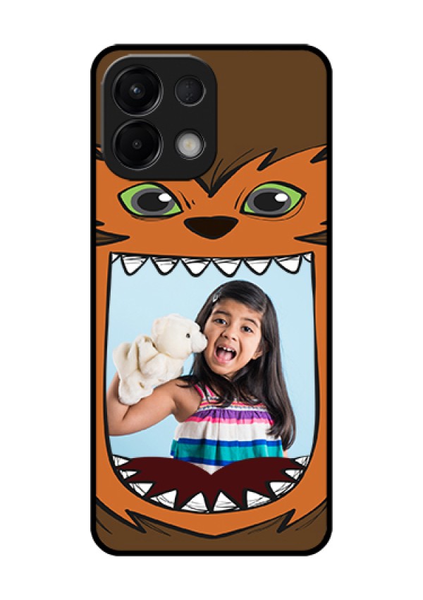 Oppo K13 5G Custom Glass Phone Case - Owl Monster Back Case Design