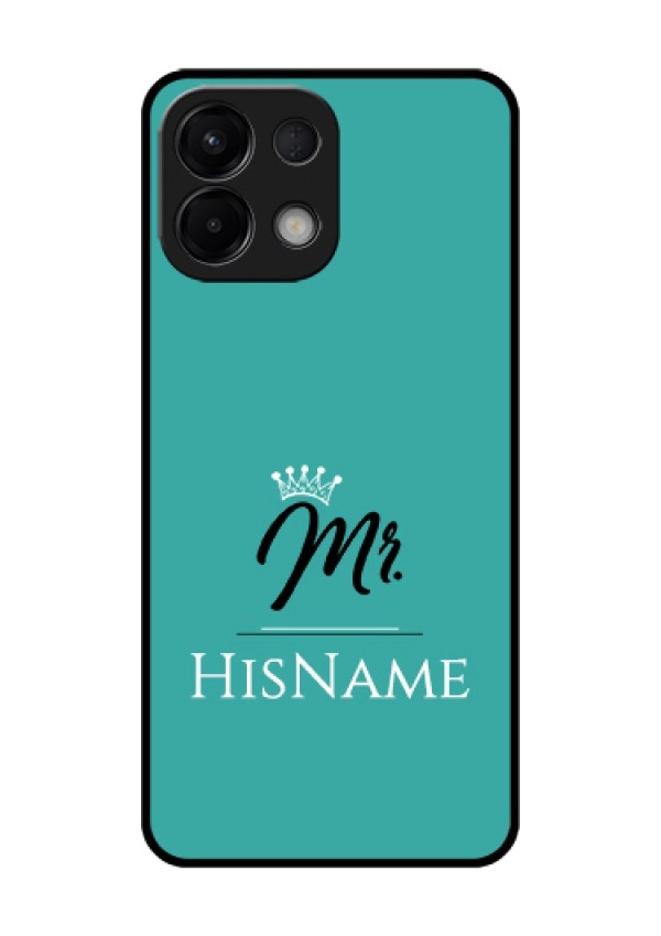 Oppo K13 5G Custom Glass Phone Case - Mr With Name Design