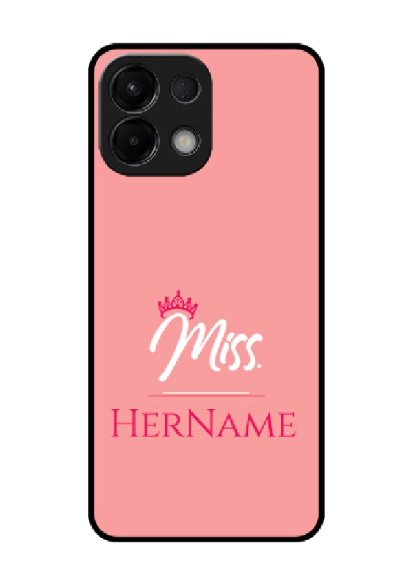 Oppo K13 5G Custom Glass Phone Case - Mrs With Name Design