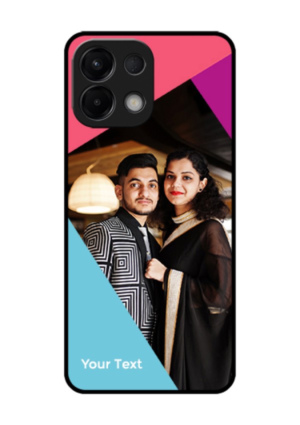 Oppo K13 5G Custom Glass Phone Case - Stacked Triple Colour Design