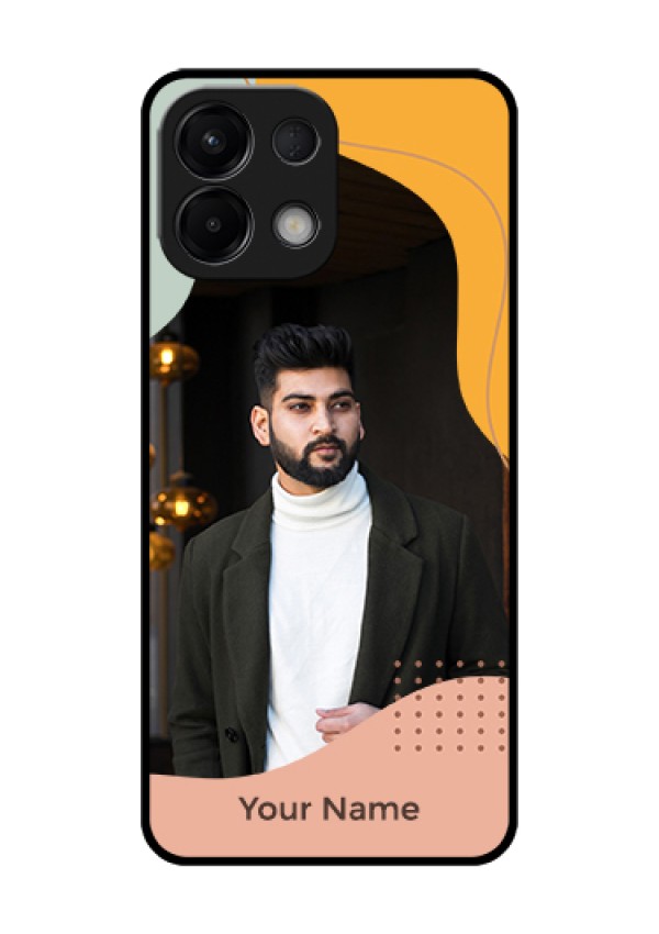 Oppo K13 5G Custom Glass Phone Case - Tri - Coloured Overlay Design