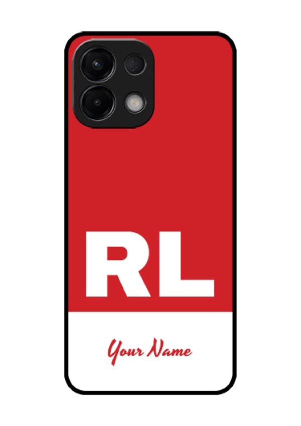 Oppo K13 5G Custom Glass Phone Case - Dual Tone Custom Text Design