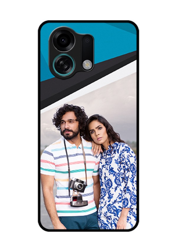 Oppo K13 Turbo 5G Custom Glass Phone Case - Simple Pattern Photo Upload Design