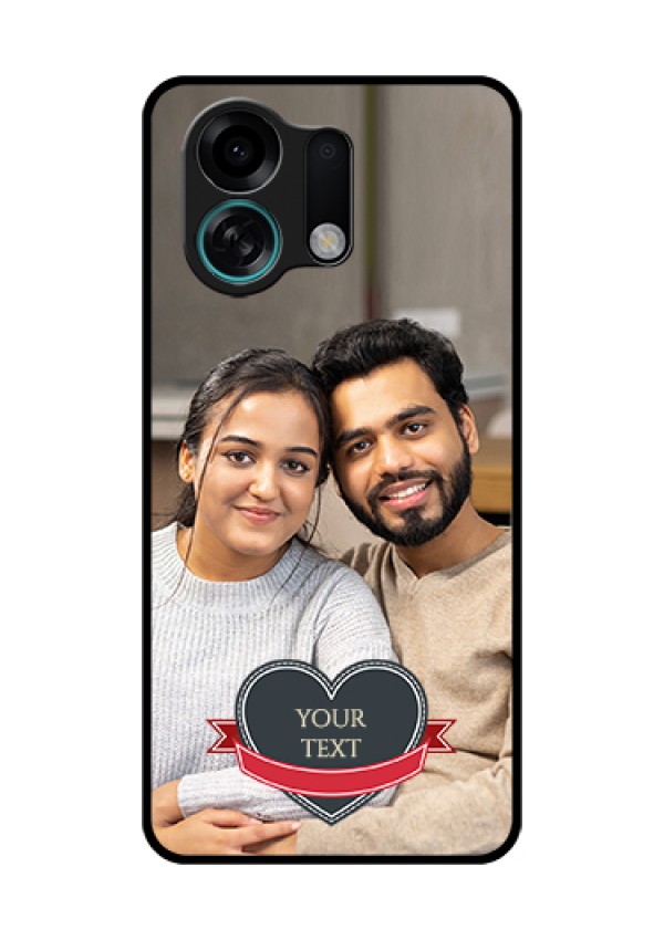 Oppo K13 Turbo 5G Custom Glass Phone Case - Just Married Couple Design