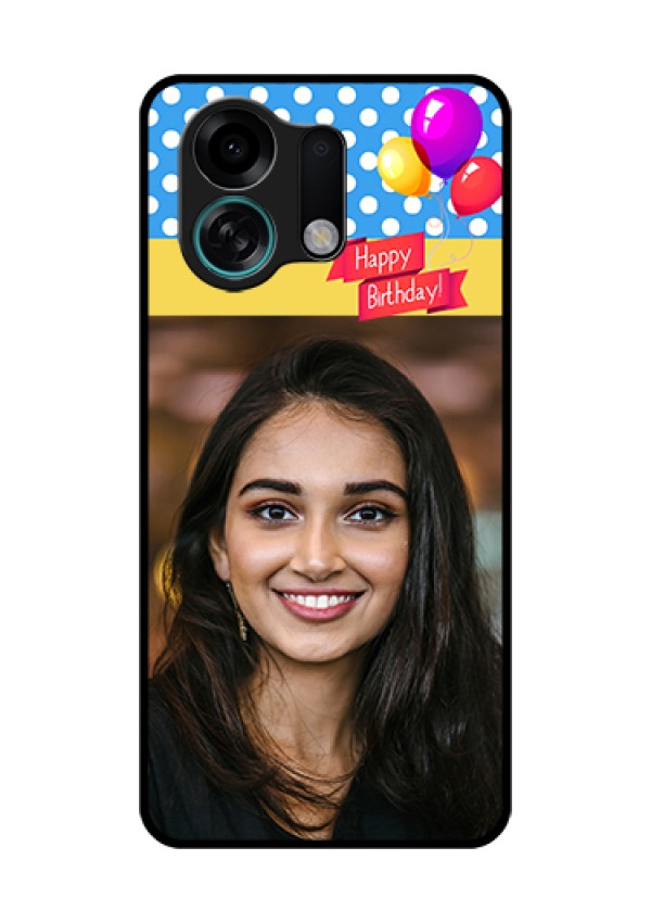 Oppo K13 Turbo 5G Custom Glass Phone Case - Happy Birthday Design