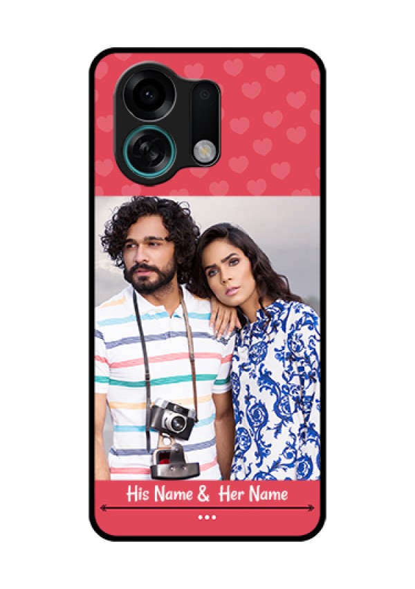 Oppo K13 Turbo 5G Custom Glass Phone Case - Simple Love Design