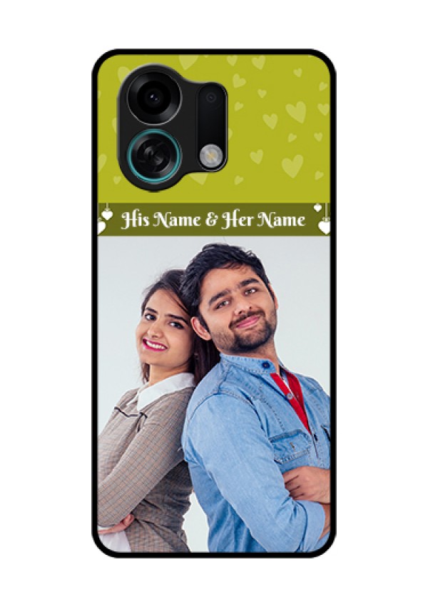 Oppo K13 Turbo 5G Custom Glass Phone Case - You & Me Heart Design