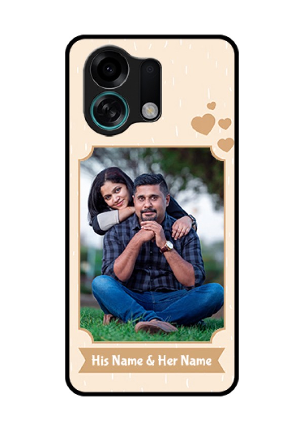Oppo K13 Turbo 5G Custom Glass Phone Case - With Confetti Love Design