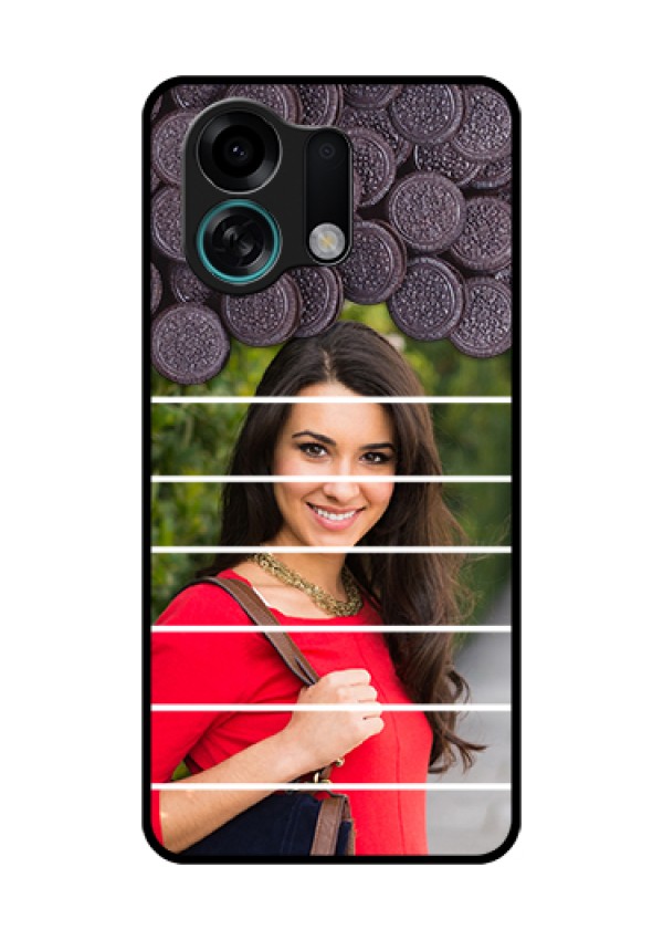 Oppo K13 Turbo 5G Custom Glass Phone Case - With Oreo Biscuit Design