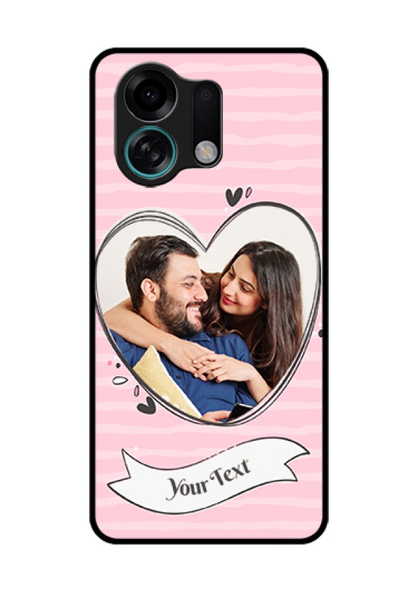 Oppo K13 Turbo 5G Custom Glass Phone Case - Vintage Heart Design