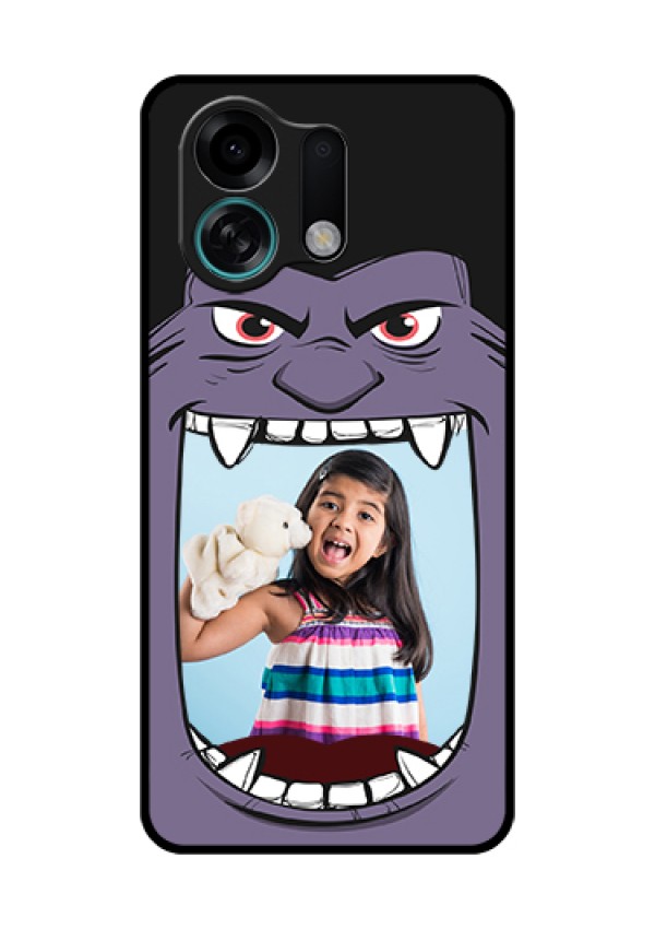 Oppo K13 Turbo 5G Custom Glass Phone Case - Angry Monster Design