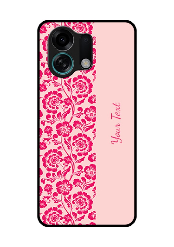 Oppo K13 Turbo 5G Custom Glass Phone Case - Attractive Floral Pattern Design
