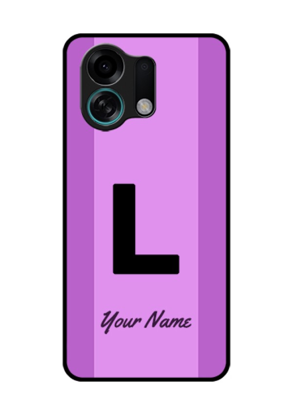 Oppo K13 Turbo 5G Custom Glass Phone Case - Tricolor Custom Text Design