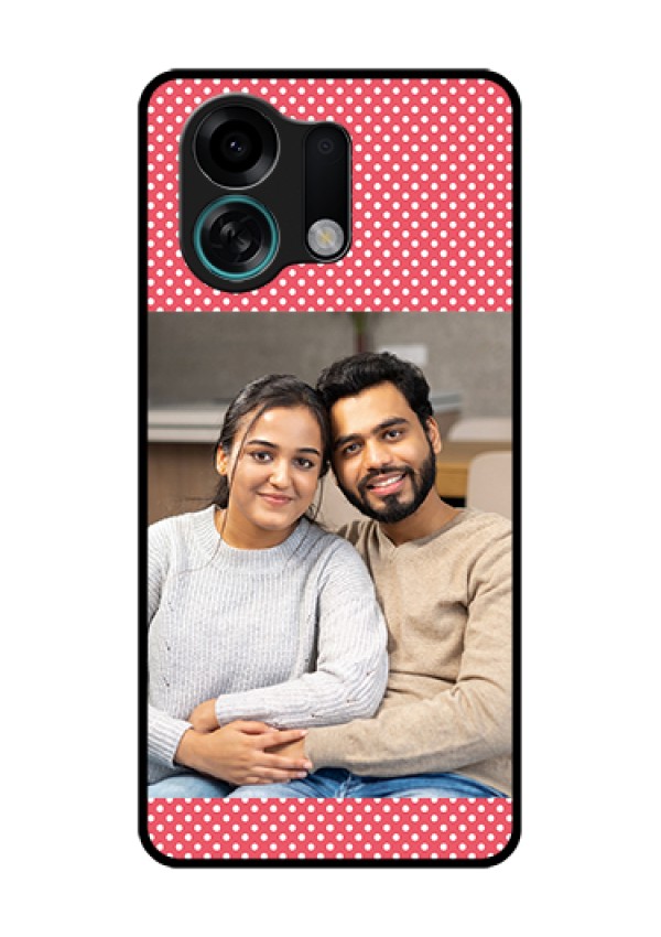 Oppo K13 Turbo Pro 5G Custom Glass Phone Case - White Dotted Design
