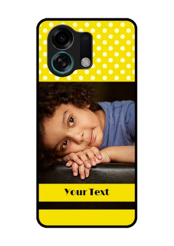 Oppo K13 Turbo Pro 5G Custom Glass Phone Case - Bright Yellow Case Design
