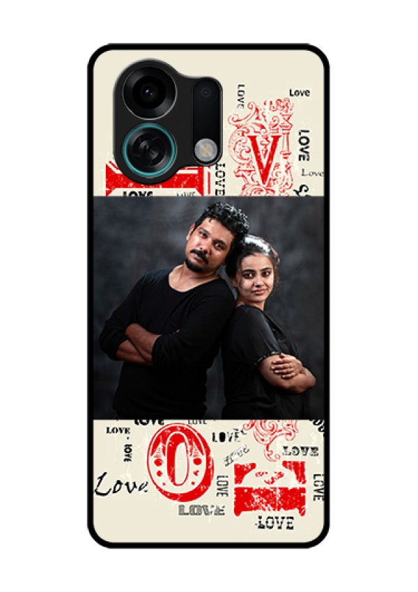 Oppo K13 Turbo Pro 5G Custom Glass Phone Case - Trendy Love Design Case
