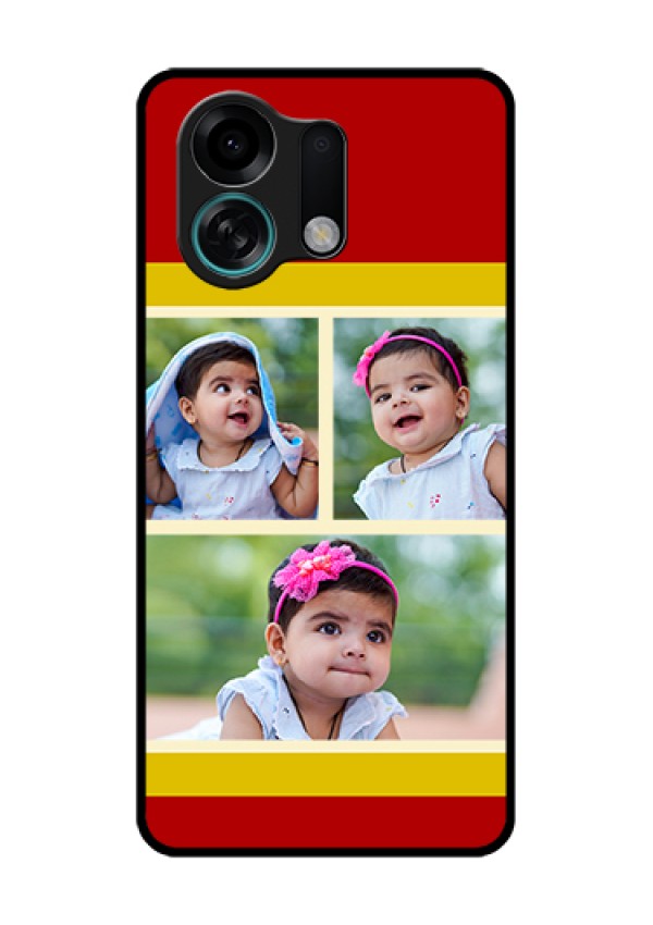 Oppo K13 Turbo Pro 5G Custom Glass Phone Case - Multiple Pic Upload Design