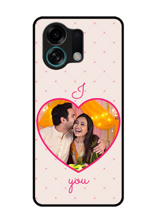 Oppo K13 Turbo Pro 5G Custom Glass Phone Case - Heart Shape Design