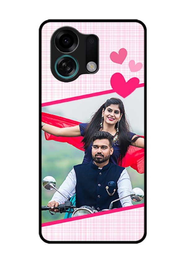 Oppo K13 Turbo Pro 5G Custom Glass Phone Case - Love Shape Heart Design