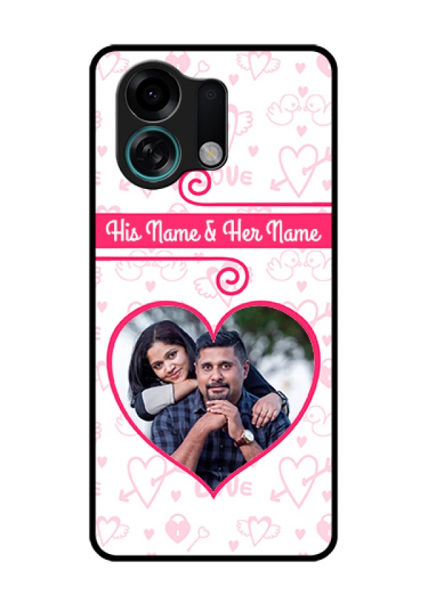 Oppo K13 Turbo Pro 5G Custom Glass Phone Case - Heart Shape Love Design
