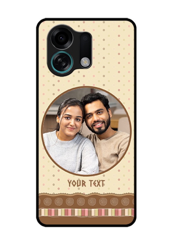 Oppo K13 Turbo Pro 5G Custom Glass Phone Case - Brown Dotted Mobile Case Design