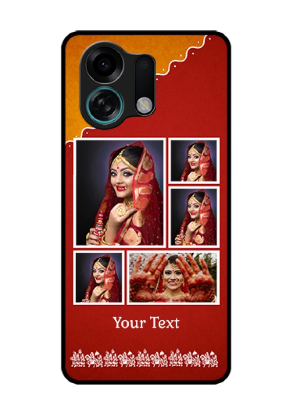Oppo K13 Turbo Pro 5G Custom Glass Phone Case - Wedding Pic Upload Design