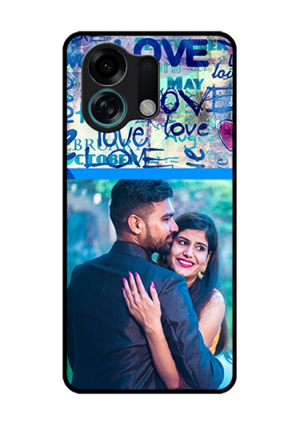 Oppo K13 Turbo Pro 5G Custom Glass Phone Case - Colorful Love Design