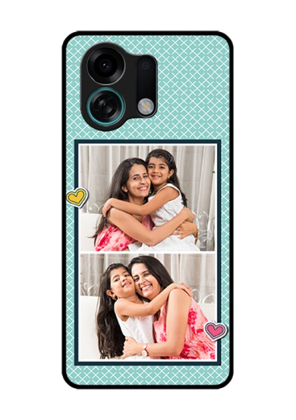 Oppo K13 Turbo Pro 5G Custom Glass Phone Case - 2 Image Holder With Pattern Design