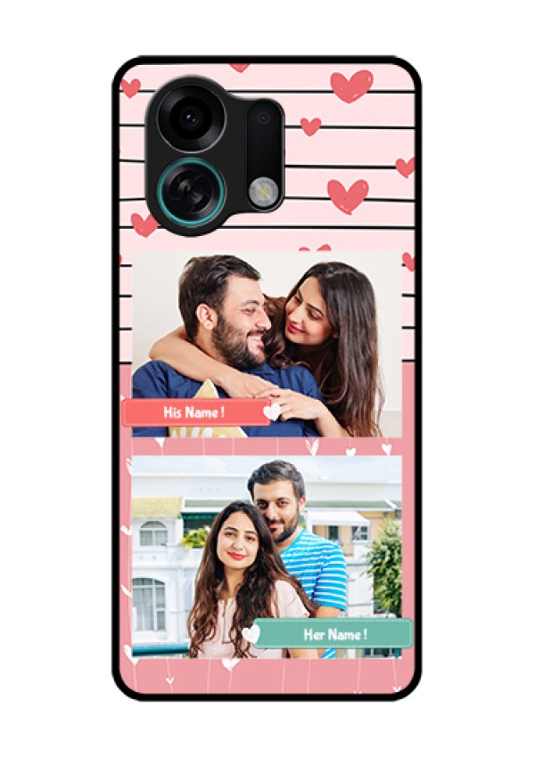 Oppo K13 Turbo Pro 5G Custom Glass Phone Case - Photo With Heart Design