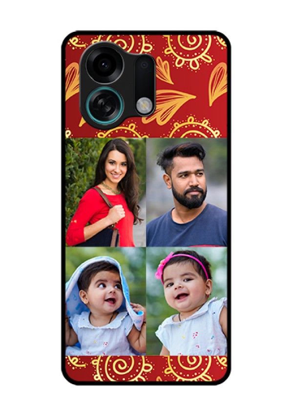 Oppo K13 Turbo Pro 5G Custom Glass Phone Case - 4 Image Traditional Design
