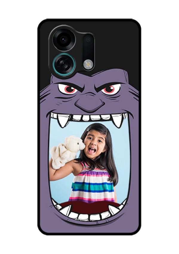 Oppo K13 Turbo Pro 5G Custom Glass Phone Case - Angry Monster Design