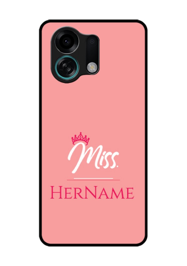Oppo K13 Turbo Pro 5G Custom Glass Phone Case - Mrs With Name Design