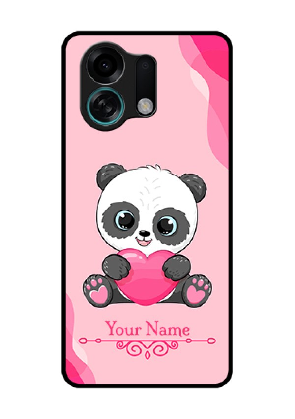 Oppo K13 Turbo Pro 5G Custom Glass Phone Case - Cute Panda Design