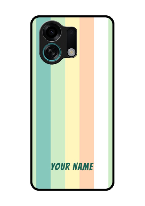 Oppo K13 Turbo Pro 5G Custom Glass Phone Case - Multi - Colour Stripes Design