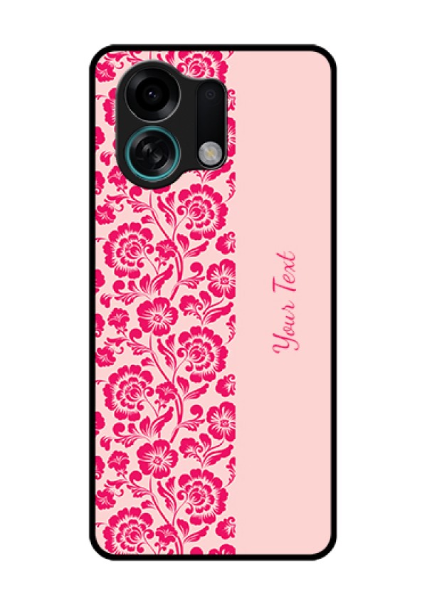 Oppo K13 Turbo Pro 5G Custom Glass Phone Case - Attractive Floral Pattern Design