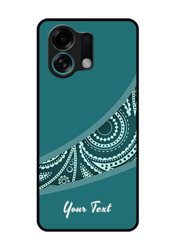 Oppo K13 Turbo Pro 5G Custom Glass Phone Case - Semi Visible Floral Design