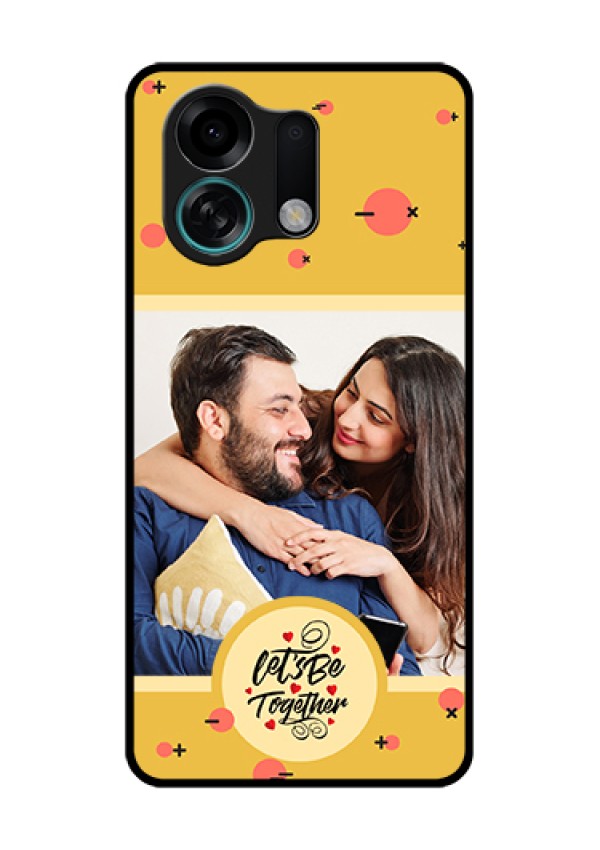 Oppo K13 Turbo Pro 5G Custom Glass Phone Case - Lets Be Together Design