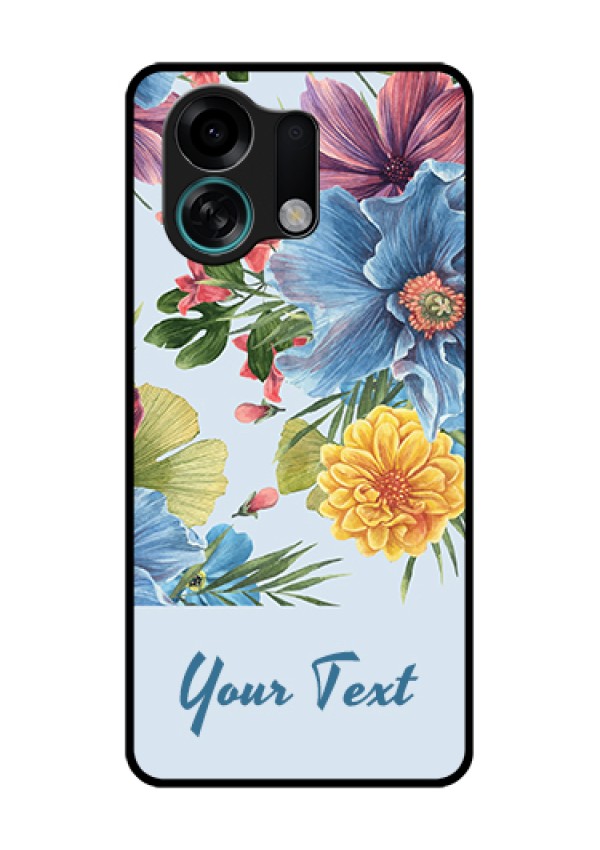 Oppo K13 Turbo Pro 5G Custom Glass Phone Case - Stunning Watercolored Flowers Painting Design