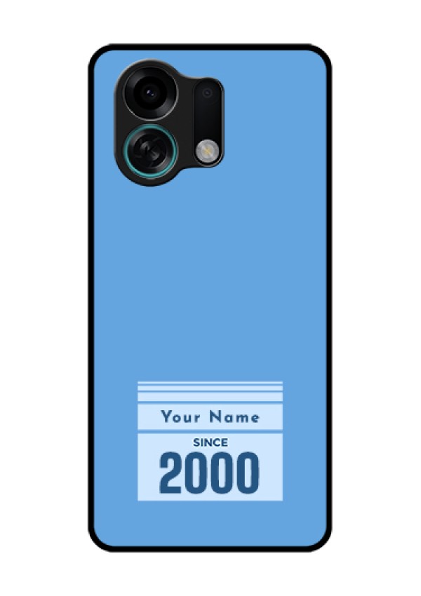 Oppo K13 Turbo Pro 5G Custom Glass Phone Case - Custom Year Of Birth Design