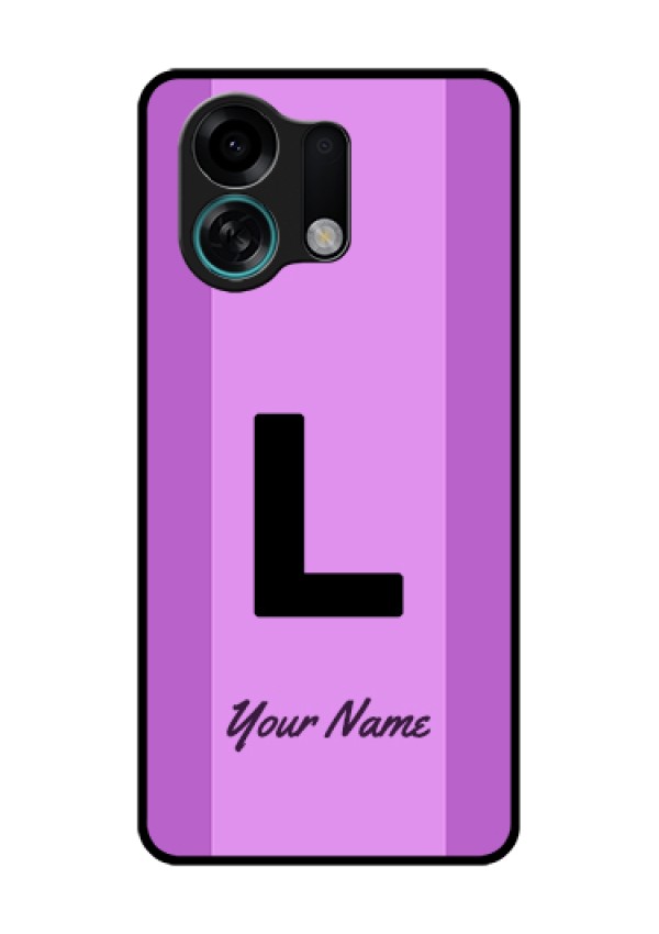 Oppo K13 Turbo Pro 5G Custom Glass Phone Case - Tricolor Custom Text Design