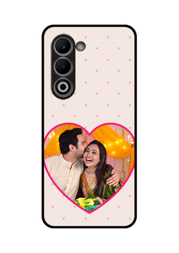 Oppo K13x 5G Custom Glass Phone Case - Heart Shape Design