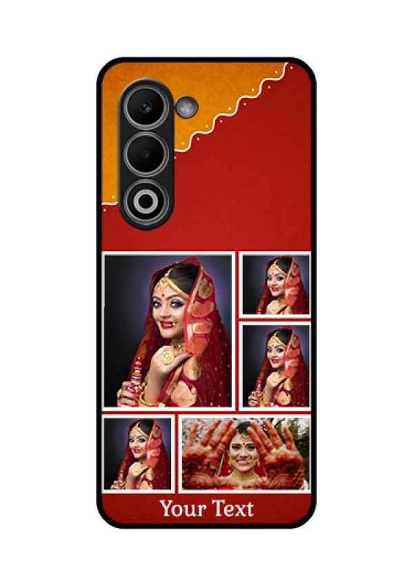 Oppo K13x 5G Custom Glass Phone Case - Wedding Pic Upload Design